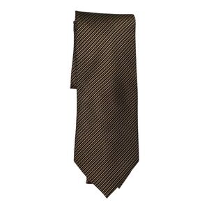 Beau Brummell Gold Midnight Navy Silk Necktie Mens Business Professional Tie